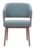 Poise Dining Chair (Set of 2) Azure Gray & Walnut - Cozy Roots Decor