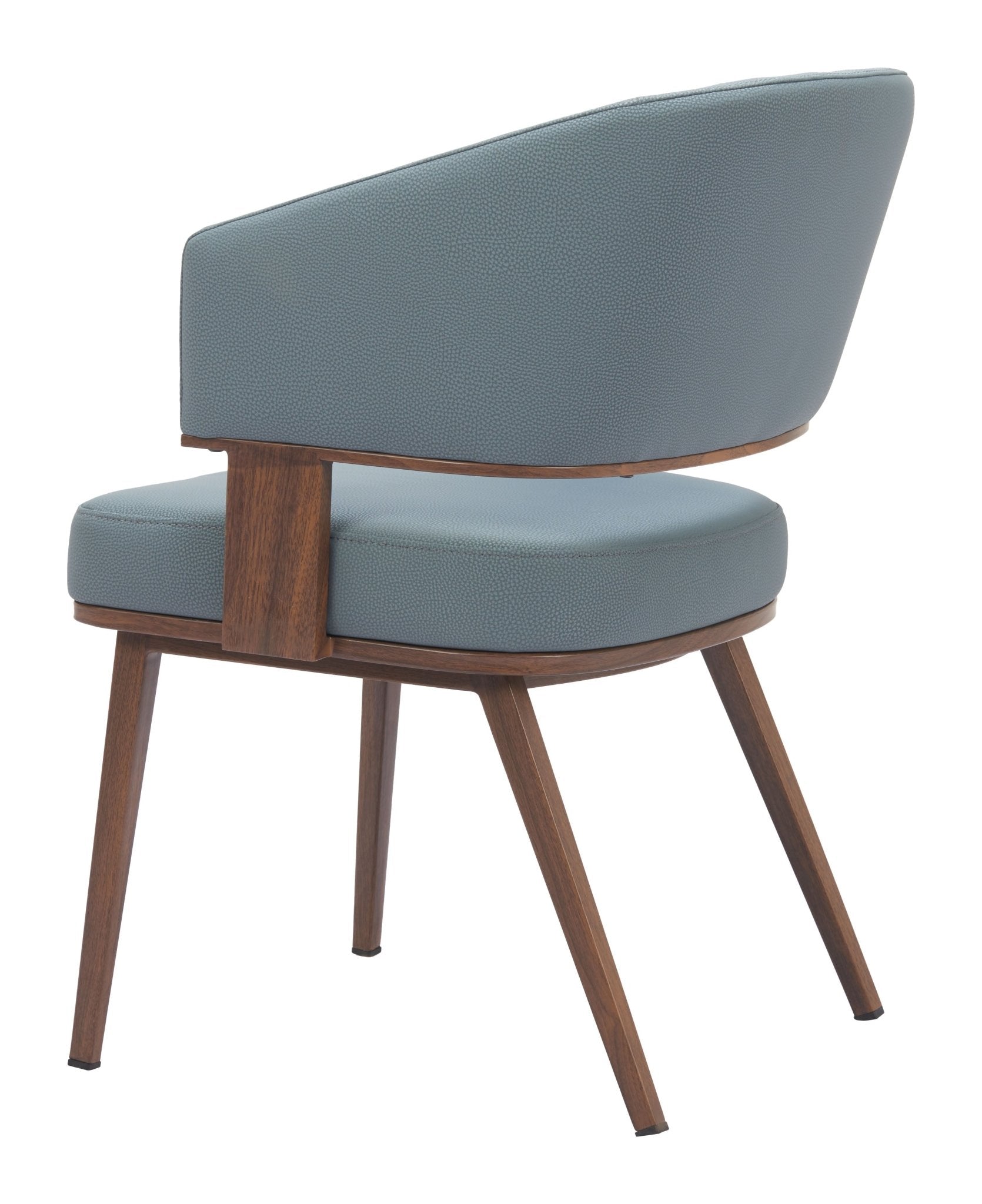Poise Dining Chair (Set of 2) Azure Gray & Walnut - Cozy Roots Decor