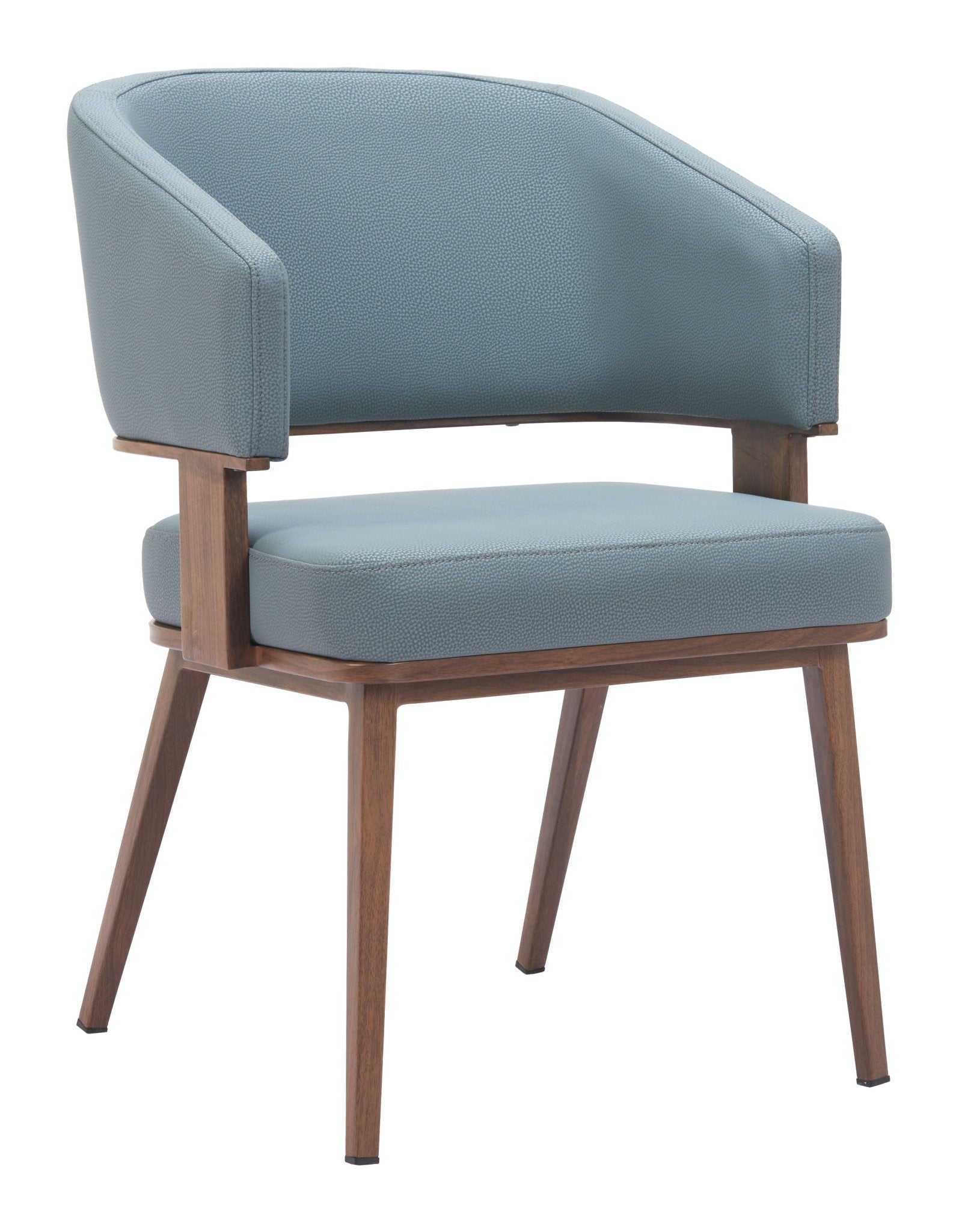 Poise Dining Chair (Set of 2) Azure Gray & Walnut - Cozy Roots Decor