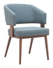 Poise Dining Chair (Set of 2) Azure Gray & Walnut - Cozy Roots Decor