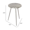 Politik Side Table Silver - Cozy Roots Decor