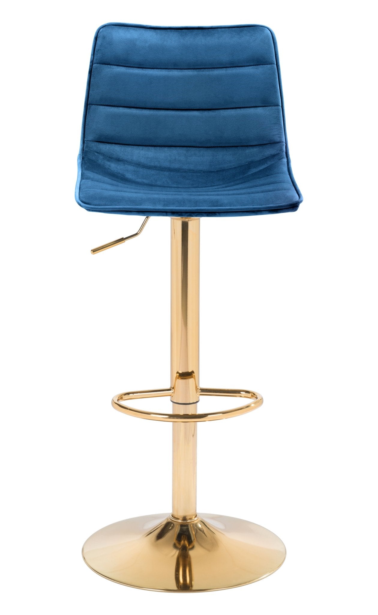 Prima Barstool Dark Blue & Gold - Cozy Roots Decor