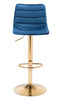 Prima Barstool Dark Blue & Gold - Cozy Roots Decor