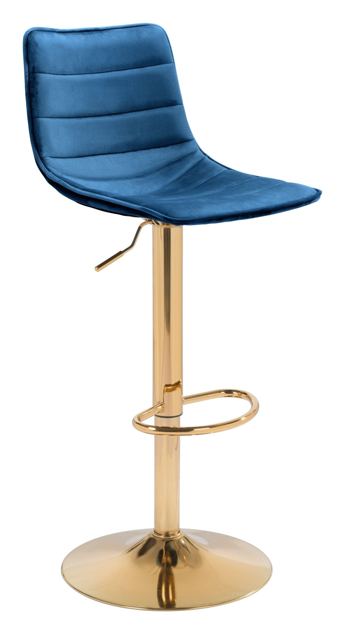 Prima Barstool Dark Blue & Gold - Cozy Roots Decor