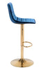 Prima Barstool Dark Blue & Gold - Cozy Roots Decor