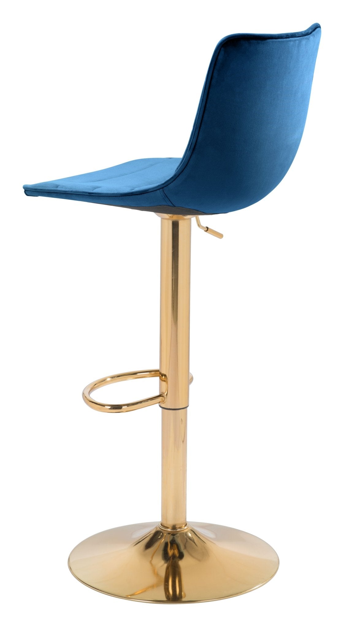 Prima Barstool Dark Blue & Gold - Cozy Roots Decor