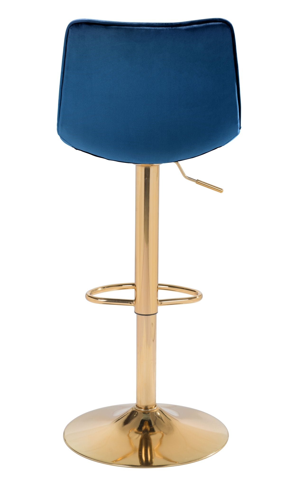 Prima Barstool Dark Blue & Gold - Cozy Roots Decor