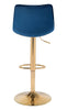 Prima Barstool Dark Blue & Gold - Cozy Roots Decor