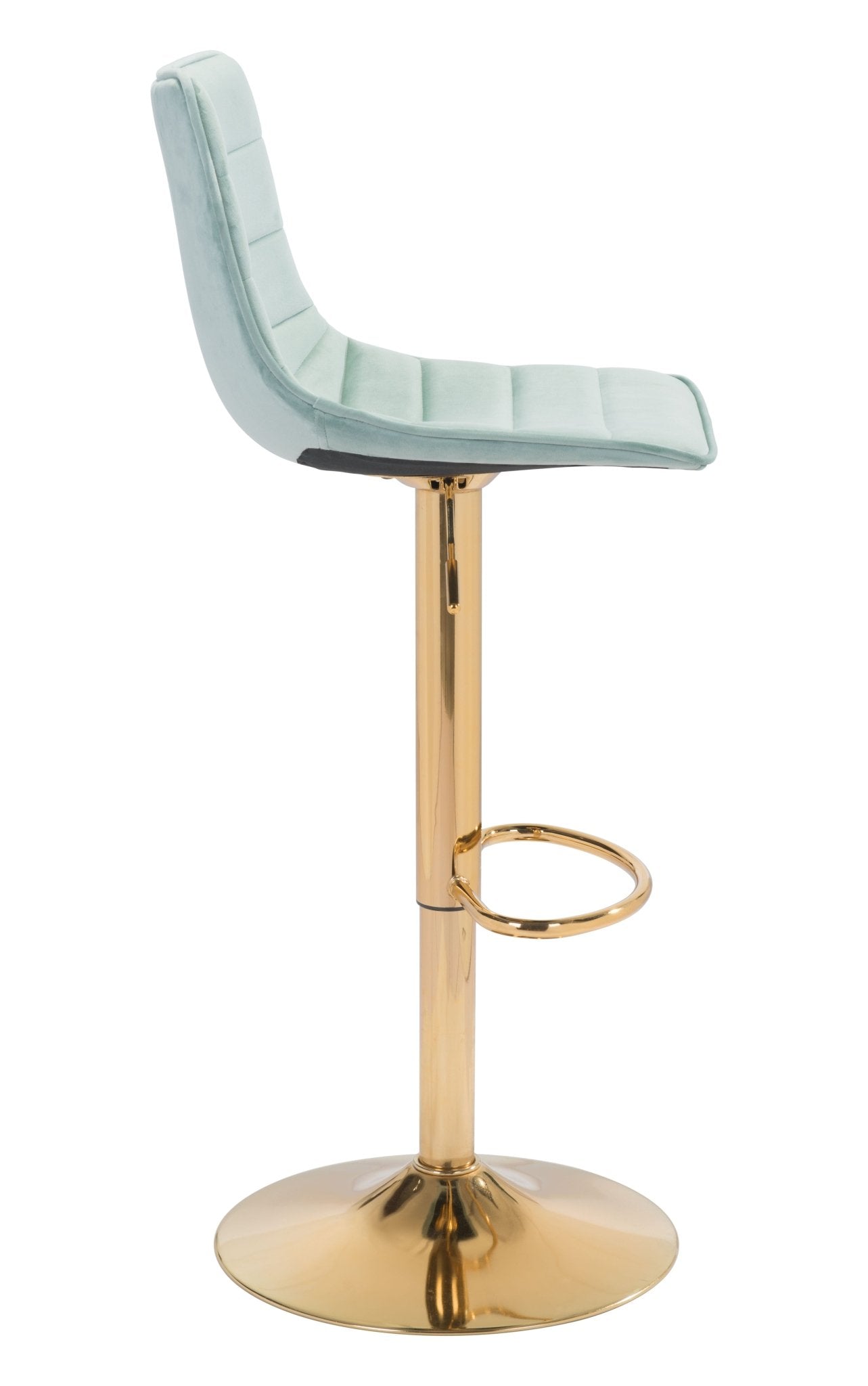 Prima Barstool Light Green & Gold - Cozy Roots Decor