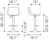 Prima Barstool Light Green & Gold - Cozy Roots Decor