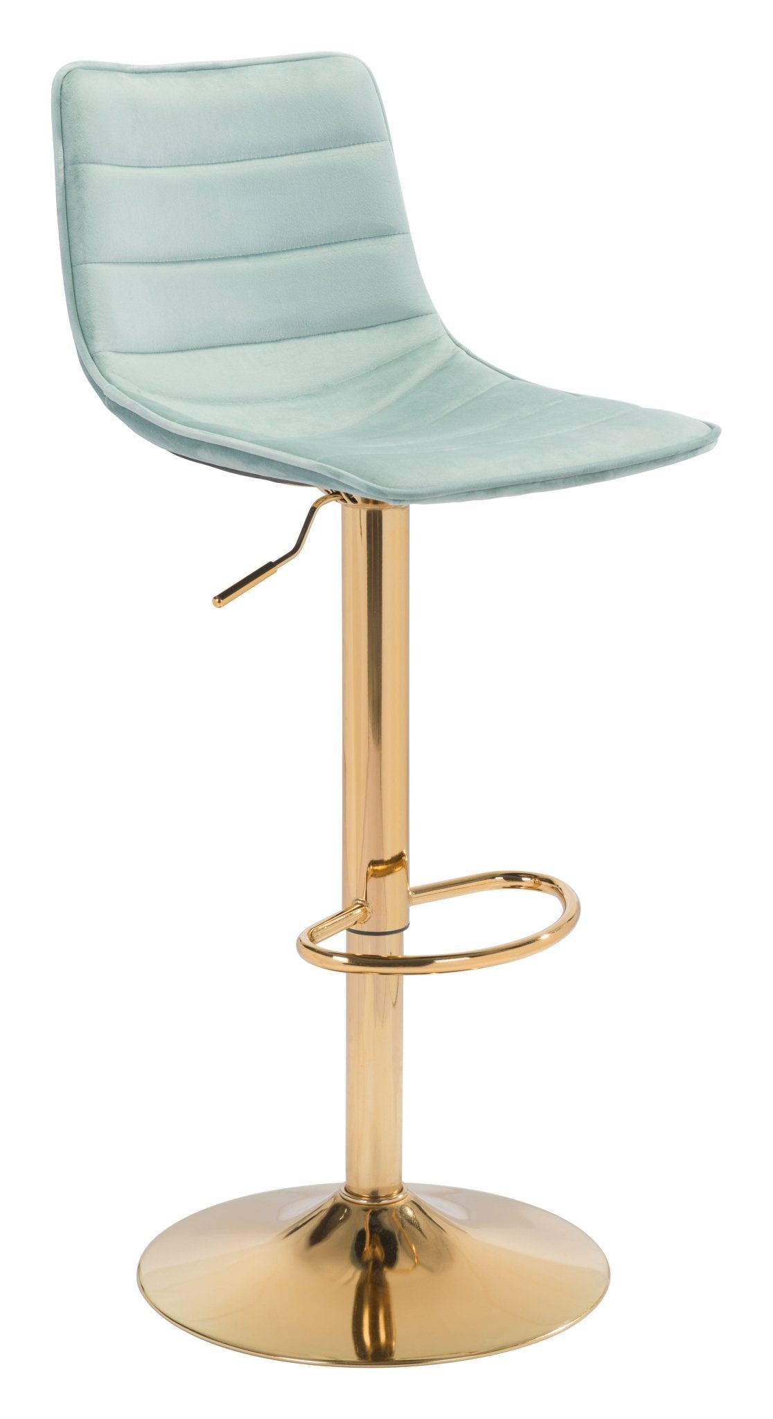 Prima Barstool Light Green & Gold - Cozy Roots Decor