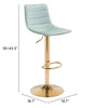 Prima Barstool Light Green & Gold - Cozy Roots Decor