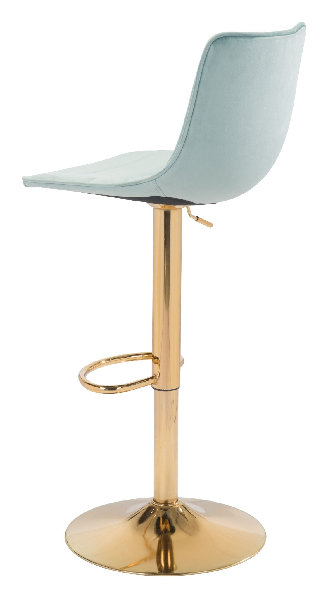 Prima Barstool Light Green & Gold - Cozy Roots Decor