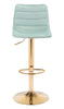 Prima Barstool Light Green & Gold - Cozy Roots Decor