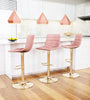 Prima Barstool Pink & Gold - Cozy Roots Decor