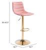 Prima Barstool Pink & Gold - Cozy Roots Decor