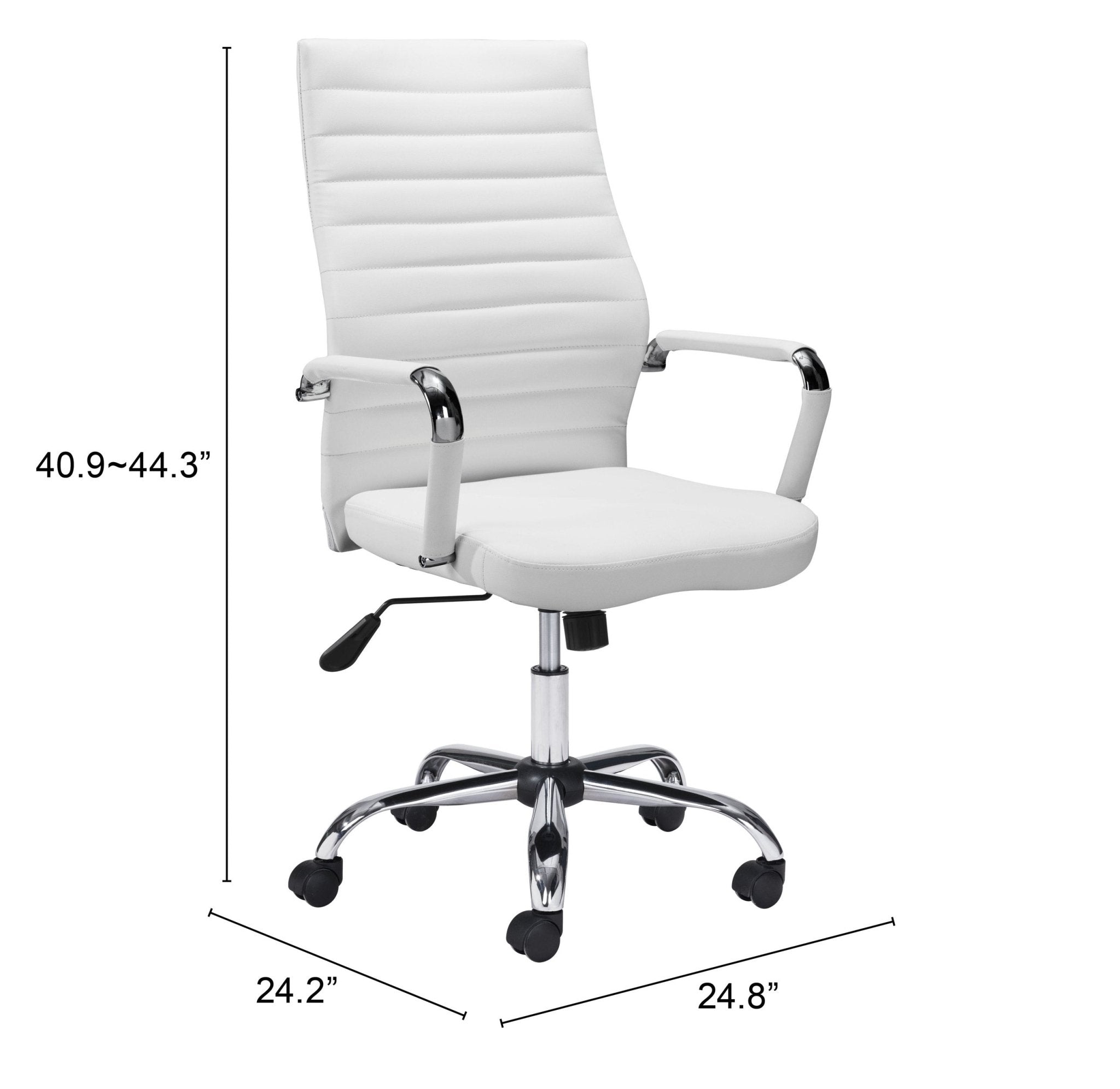 Primero Office Chair White - Cozy Roots Decor