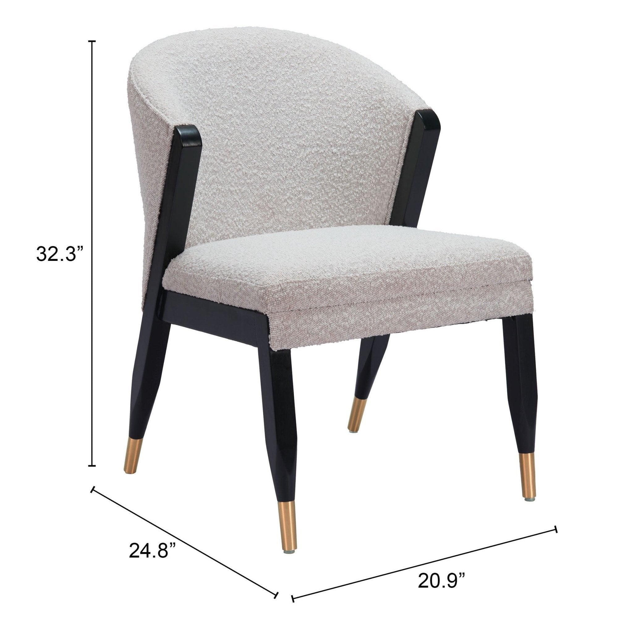 Pula Dining Chair Misty Gray - Cozy Roots Decor