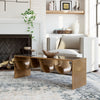 Reed Coffee Table Brass & Black - Cozy Roots Decor