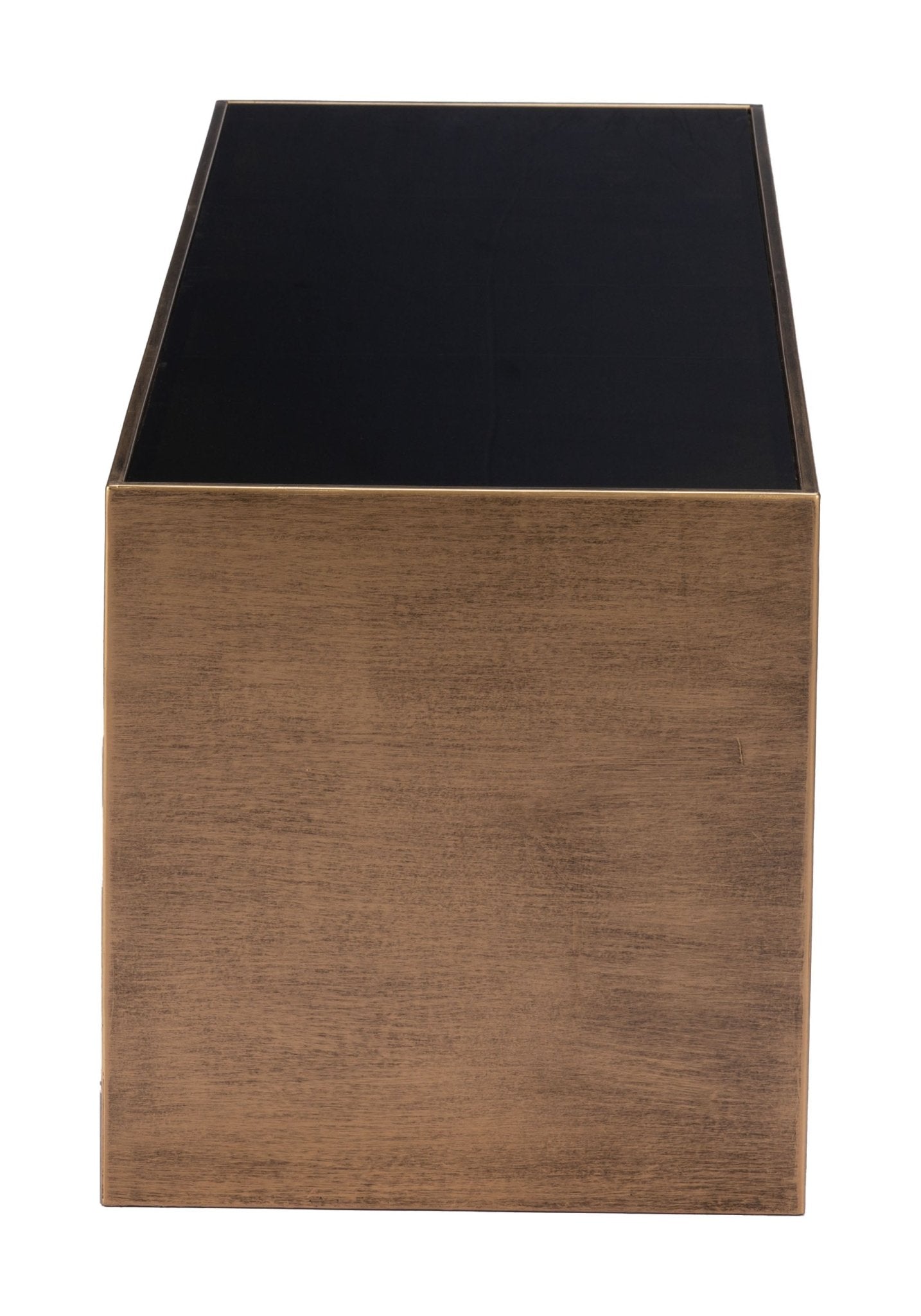 Reed Coffee Table Brass & Black - Cozy Roots Decor