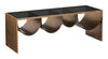 Reed Coffee Table Brass & Black - Cozy Roots Decor