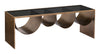 Reed Coffee Table Brass & Black - Cozy Roots Decor