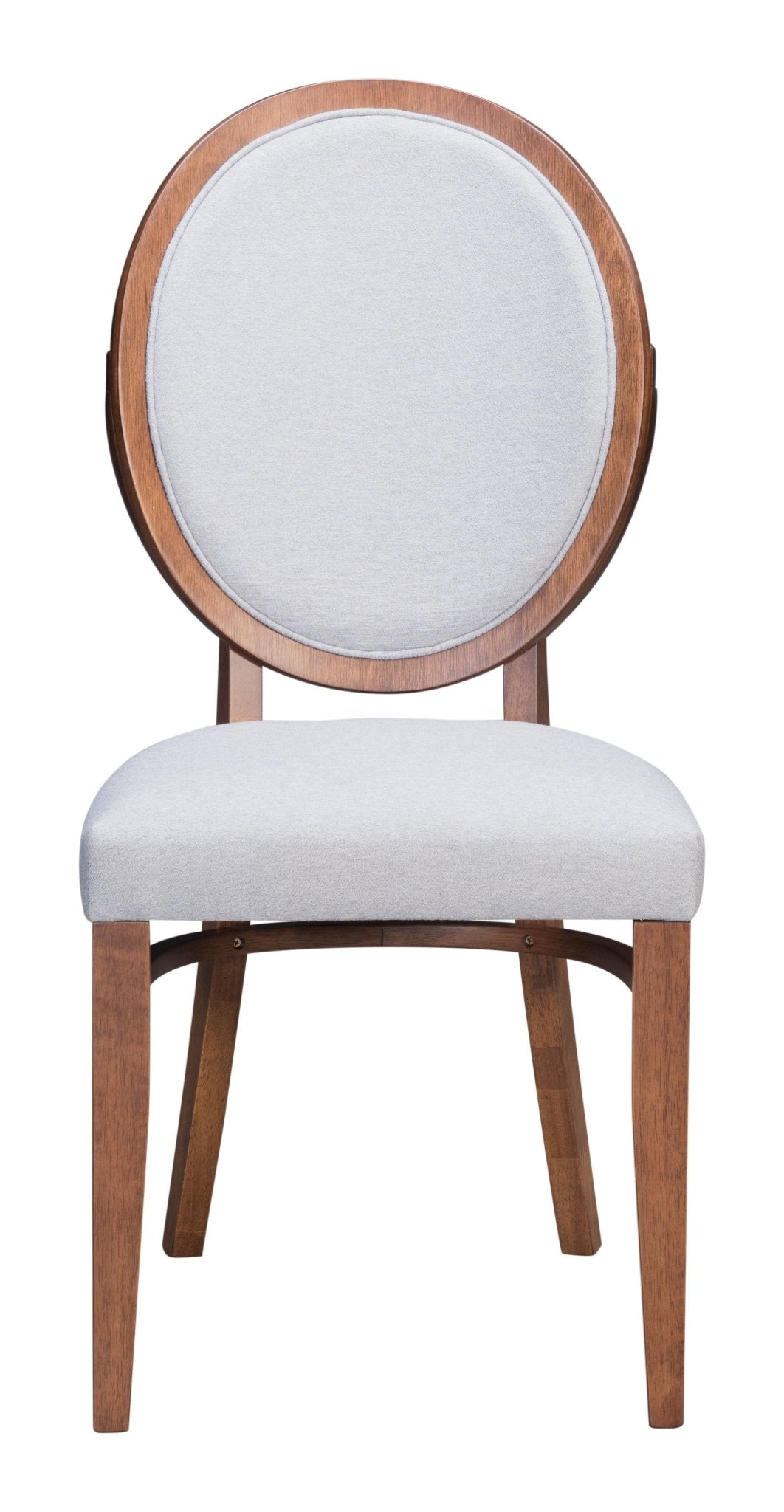 Regents Dining Chair (Set of 2) Walnut & Light Gray - Cozy Roots Decor