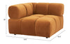 Rist Corner Chair Brown - Cozy Roots Decor