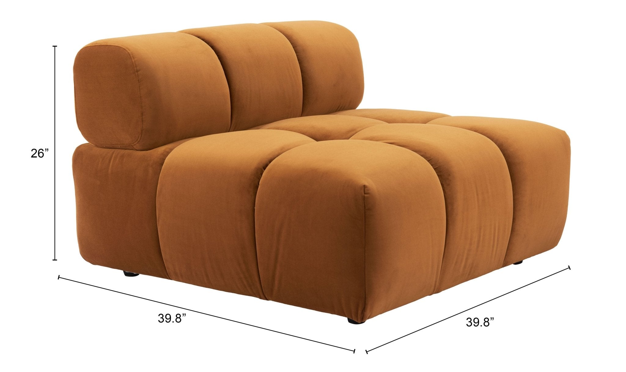 Rist Middle Chair Brown - Cozy Roots Decor