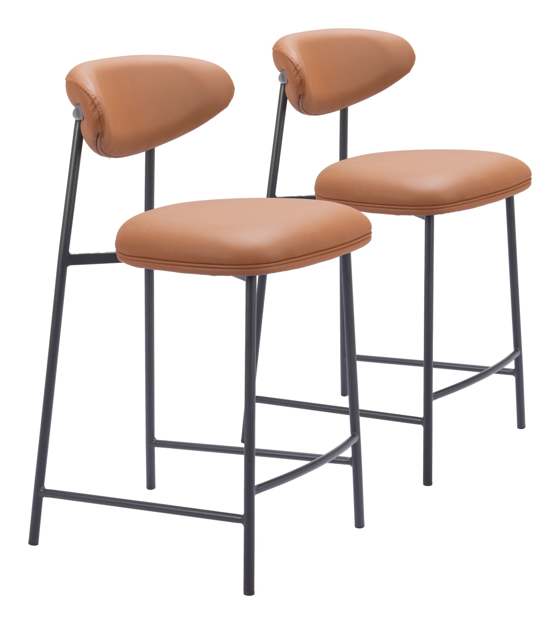 Rorun Counter Stool (Set of 2) Brown - Cozy Roots Decor