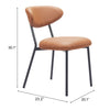 Rorun Dining Chair (Set of 2) Brown - Cozy Roots Decor