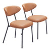 Rorun Dining Chair (Set of 2) Brown - Cozy Roots Decor