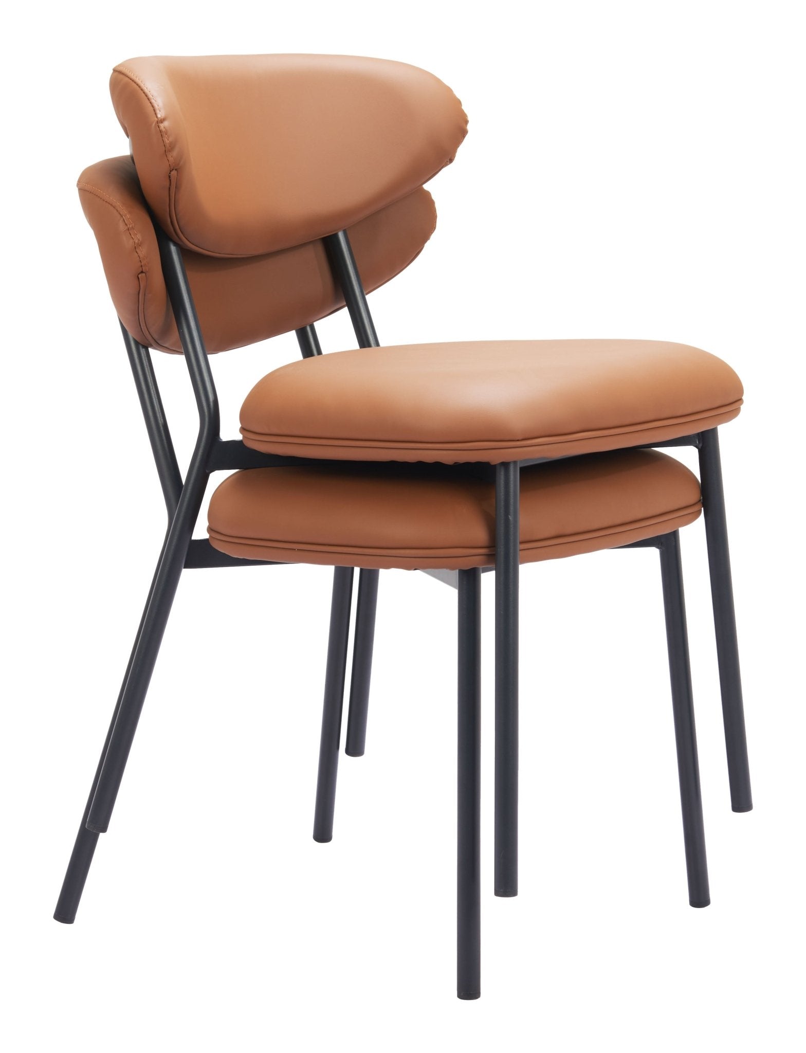 Rorun Dining Chair (Set of 2) Brown - Cozy Roots Decor