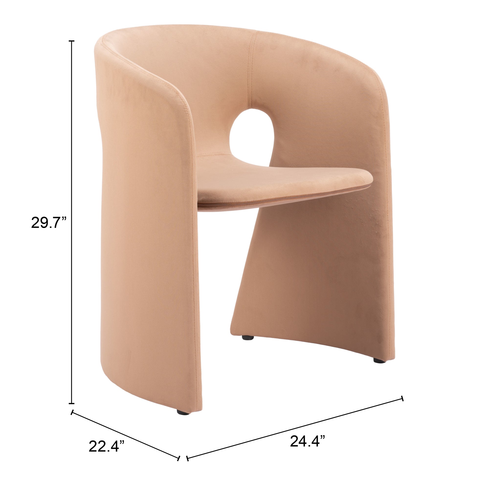 Rosyth Dining Chair Tan - Cozy Roots Decor