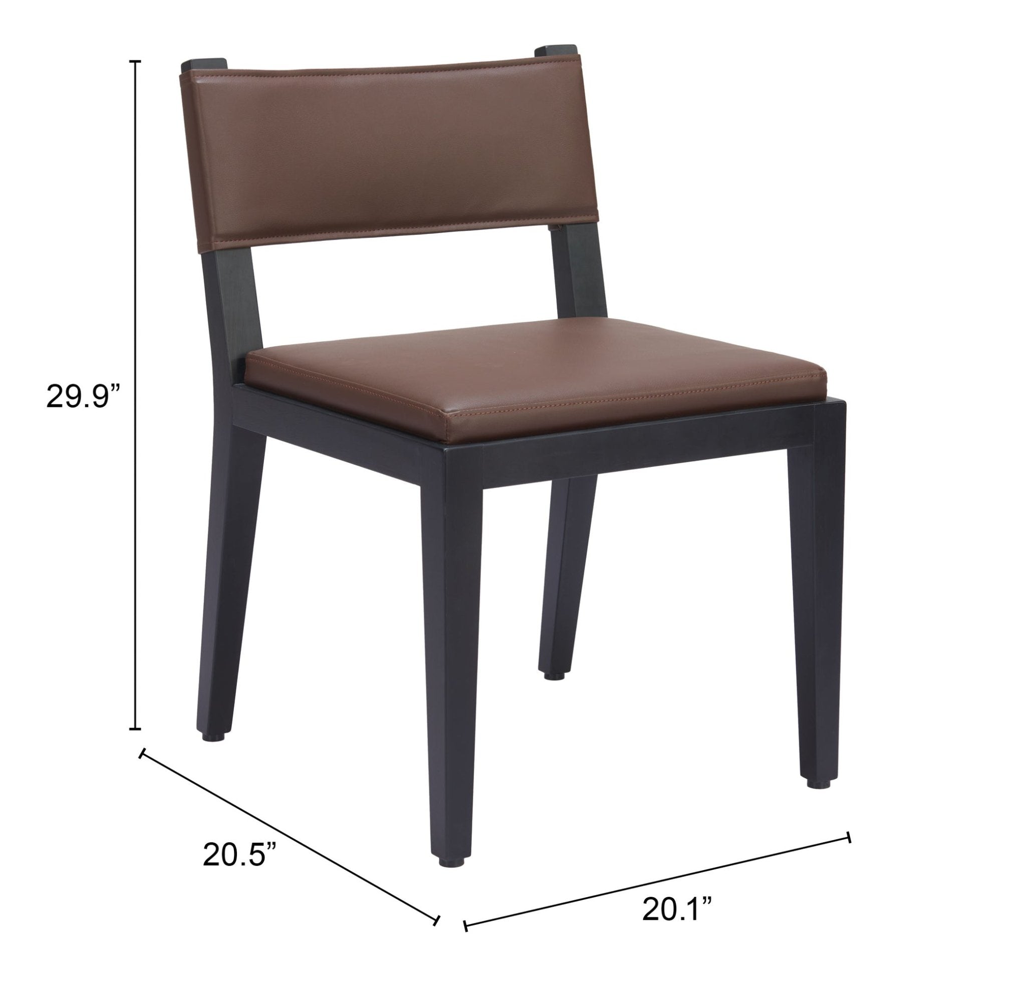 Roxas Dining Chair (Set of 2) Brown - Cozy Roots Decor