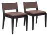 Roxas Dining Chair (Set of 2) Brown - Cozy Roots Decor