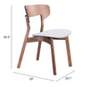 Russell Dining Chair (Set of 2) Walnut & Light Gray - Cozy Roots Decor