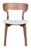 Russell Dining Chair (Set of 2) Walnut & Light Gray - Cozy Roots Decor