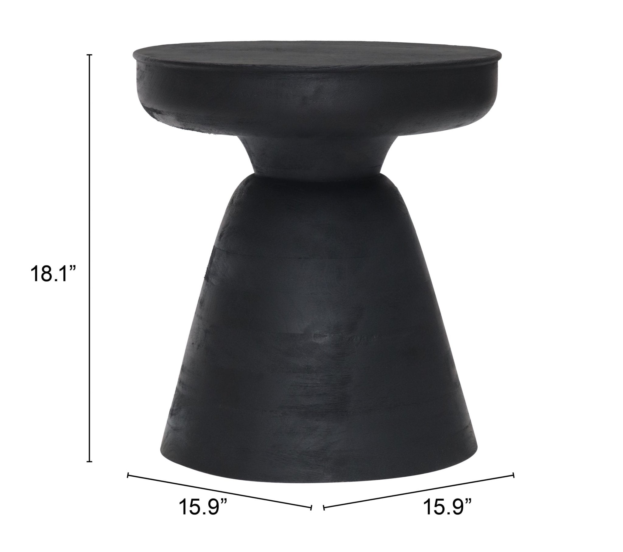 Sage Side Table Black - Cozy Roots Decor