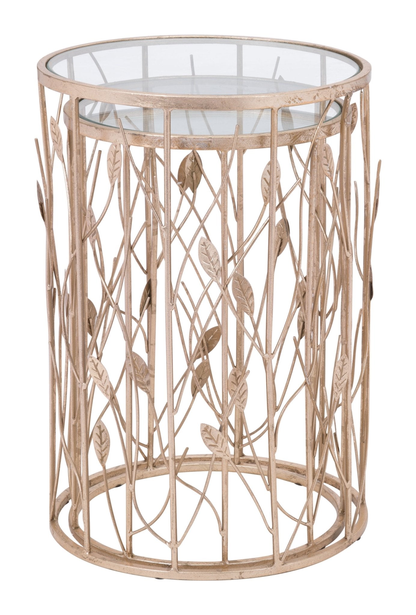 Sage Side Table Set (2 - Piece) Gold - Cozy Roots Decor