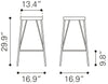 Samuel Barstool (Set of 2) Vintage Black - Cozy Roots Decor