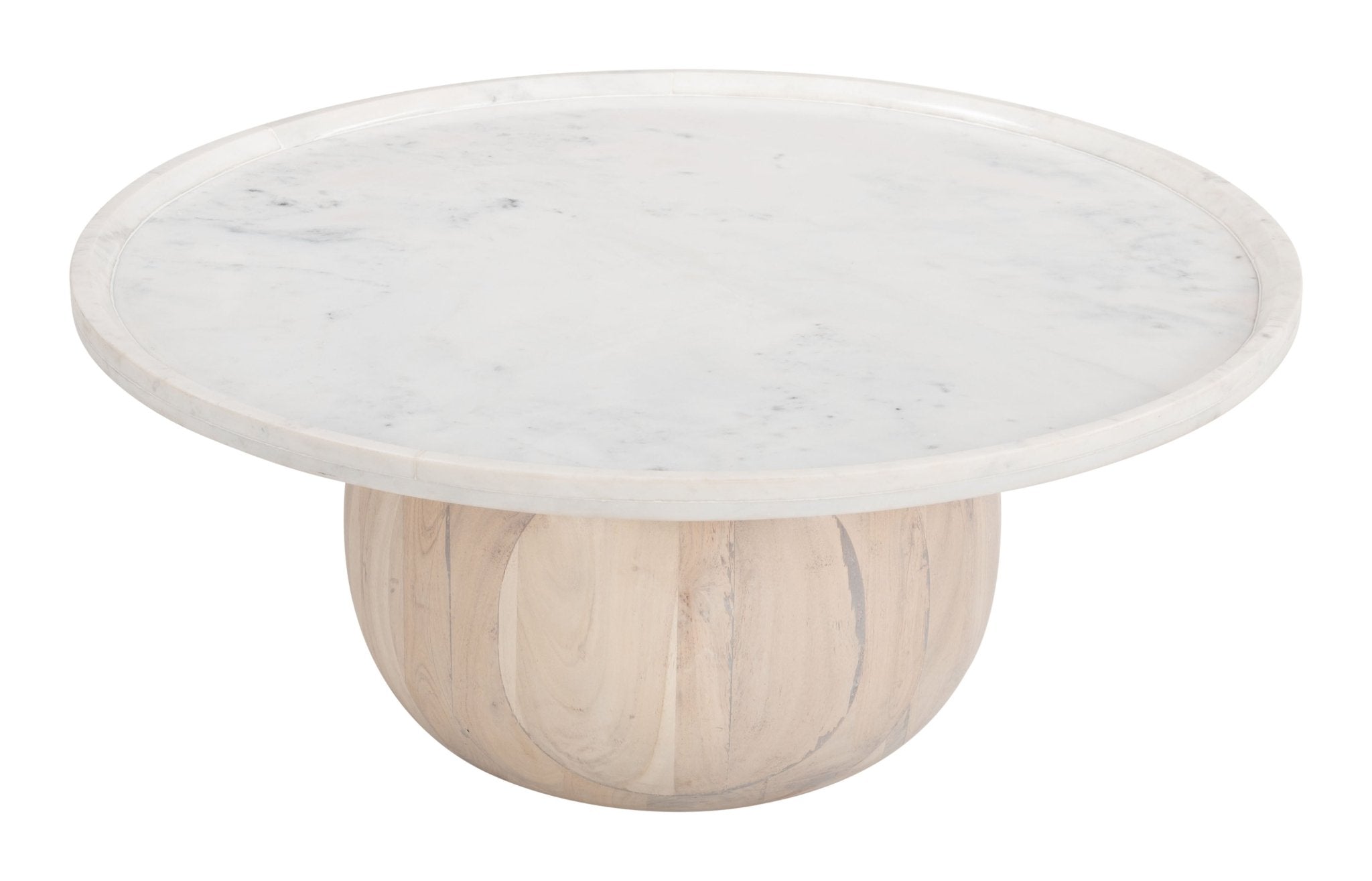 Savona Coffee Table White & Natural - Cozy Roots Decor