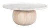 Savona Coffee Table White & Natural - Cozy Roots Decor