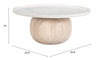 Savona Coffee Table White & Natural - Cozy Roots Decor