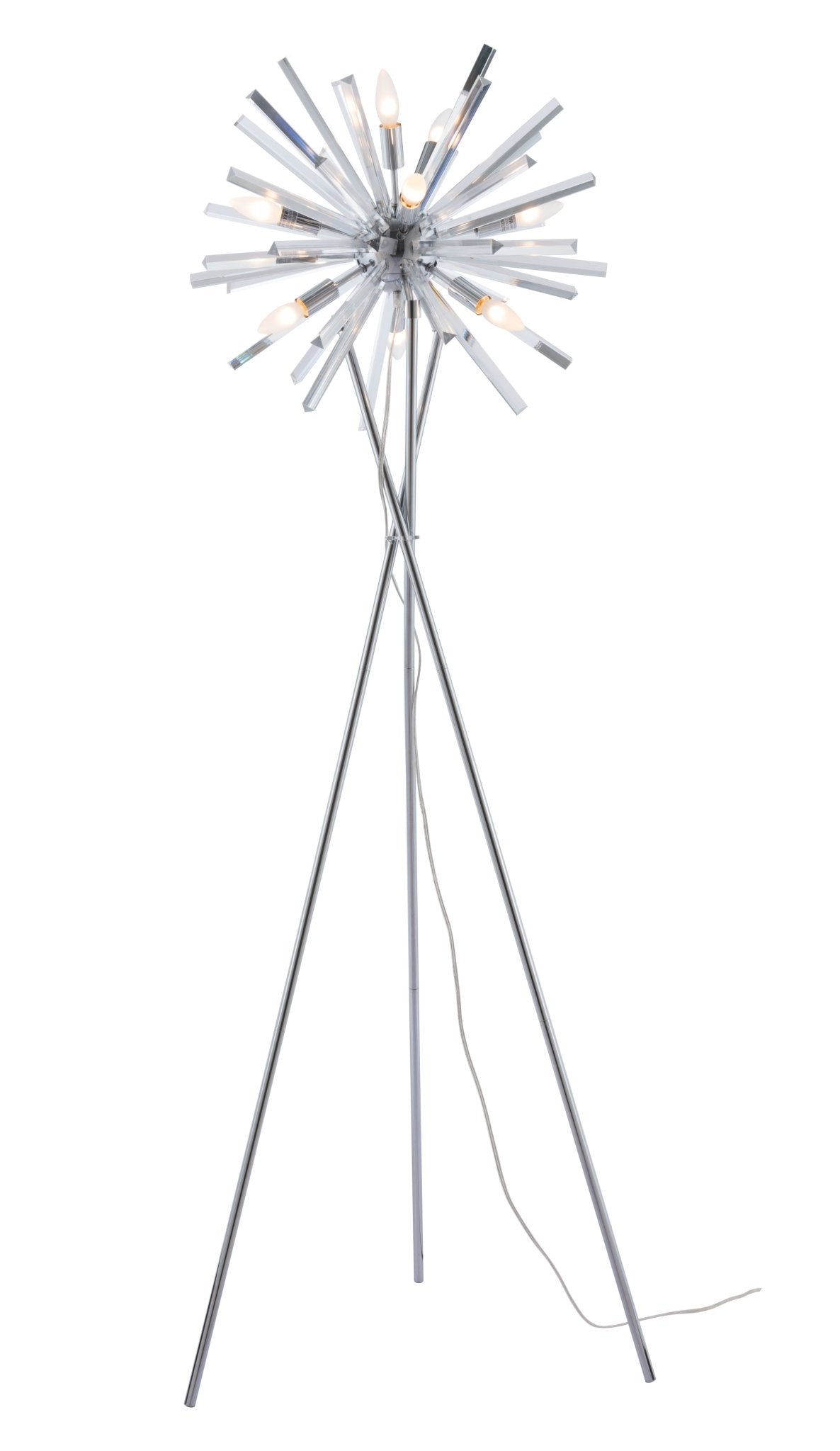 Savoy Floor Lamp Chrome - Cozy Roots Decor