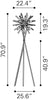 Savoy Floor Lamp Chrome - Cozy Roots Decor