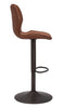 Seth Barstool Vintage Brown & Dark Bronze - Cozy Roots Decor