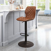 Seth Barstool Vintage Brown & Dark Bronze - Cozy Roots Decor