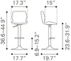 Seth Barstool Vintage Brown & Dark Bronze - Cozy Roots Decor