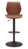 Seth Barstool Vintage Brown & Dark Bronze - Cozy Roots Decor
